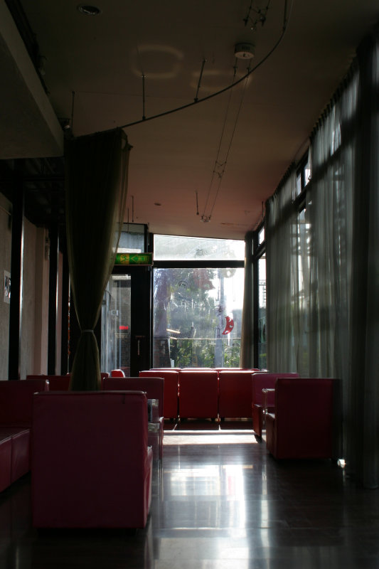 台中20號倉庫藝術特區藝術村2003年至2006年加崙工作室(大開劇團)時期咖啡廳夕陽景緻攝影照片12